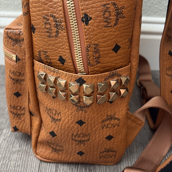 MCM Stark Visetos Small Side-Stud Backpack, EUC - Picture 7 of 10